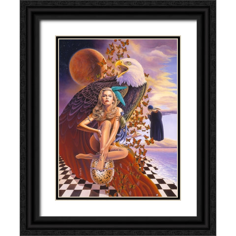 My Time Black Ornate Wood Framed Art Print with Double Matting by Stevenson, Graeme