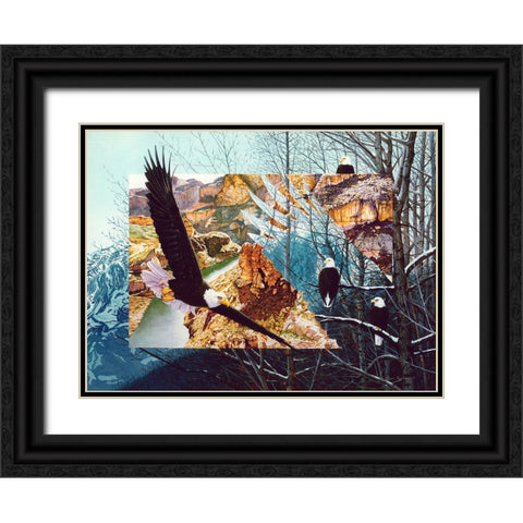 No Bounds No Barriers Black Ornate Wood Framed Art Print with Double Matting by Stevenson, Graeme