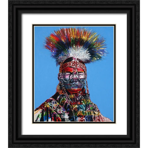 Noble Mind Black Ornate Wood Framed Art Print with Double Matting by Stevenson, Graeme