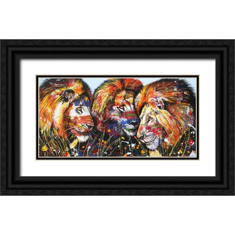 Okavango Brothers Black Ornate Wood Framed Art Print with Double Matting by Stevenson, Graeme