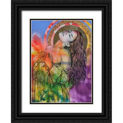 One With God Black Ornate Wood Framed Art Print with Double Matting by Stevenson, Graeme