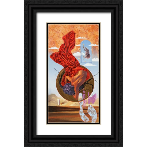 The Decent Black Ornate Wood Framed Art Print with Double Matting by Stevenson, Graeme