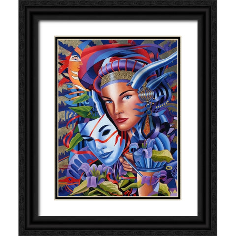 The Devil In Me 2 Black Ornate Wood Framed Art Print with Double Matting by Stevenson, Graeme