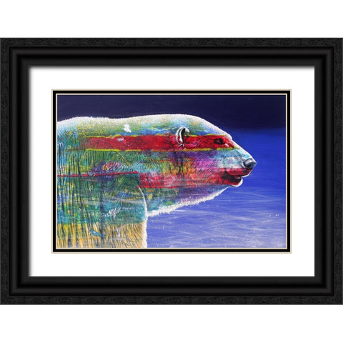 The Ice Qeen Cometh Black Ornate Wood Framed Art Print with Double Matting by Stevenson, Graeme