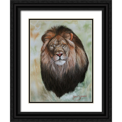 The King Black Ornate Wood Framed Art Print with Double Matting by Stevenson, Graeme