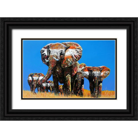 The Last Of Their Tribe Black Ornate Wood Framed Art Print with Double Matting by Stevenson, Graeme