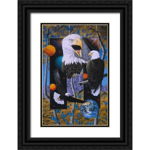 The Power And The Glory Black Ornate Wood Framed Art Print with Double Matting by Stevenson, Graeme