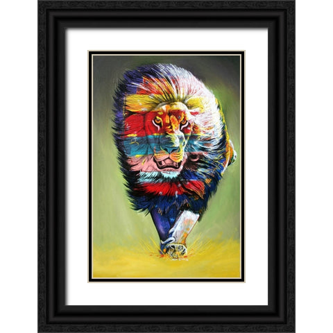 The Rainbow Hunter Black Ornate Wood Framed Art Print with Double Matting by Stevenson, Graeme