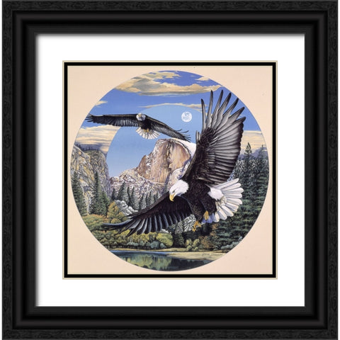 Yosemite Majesty Black Ornate Wood Framed Art Print with Double Matting by Stevenson, Graeme