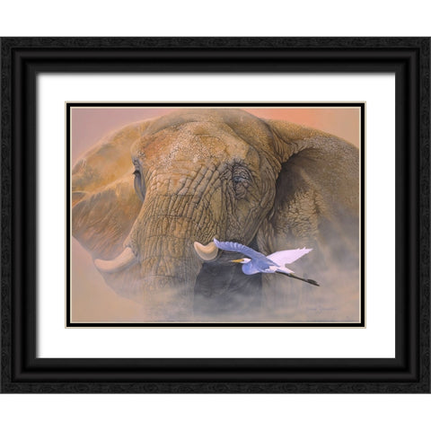 Young Matriarch Black Ornate Wood Framed Art Print with Double Matting by Stevenson, Graeme