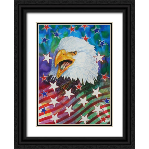 What ever it takes 2 Black Ornate Wood Framed Art Print with Double Matting by Stevenson, Graeme