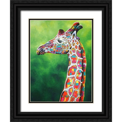 Gingles Black Ornate Wood Framed Art Print with Double Matting by Stevenson, Graeme