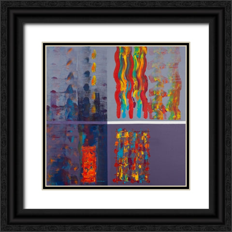Window to the Storm Black Ornate Wood Framed Art Print with Double Matting by Khorasani, Hooshang
