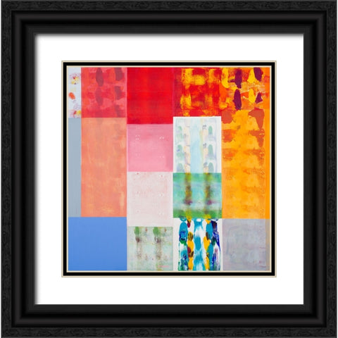 Patch of Color Black Ornate Wood Framed Art Print with Double Matting by Khorasani, Hooshang