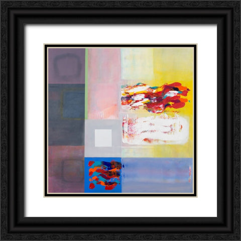 Storm on the Plaza Black Ornate Wood Framed Art Print with Double Matting by Khorasani, Hooshang