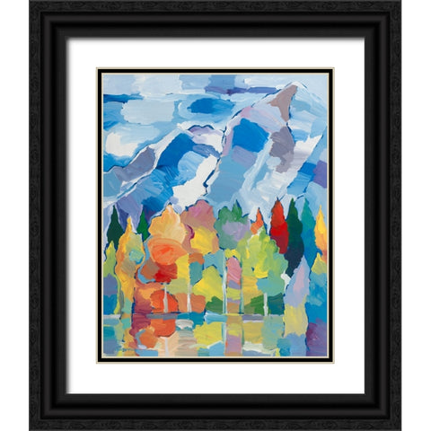 Colorado Composition #2 Black Ornate Wood Framed Art Print with Double Matting by Khorasani, Hooshang