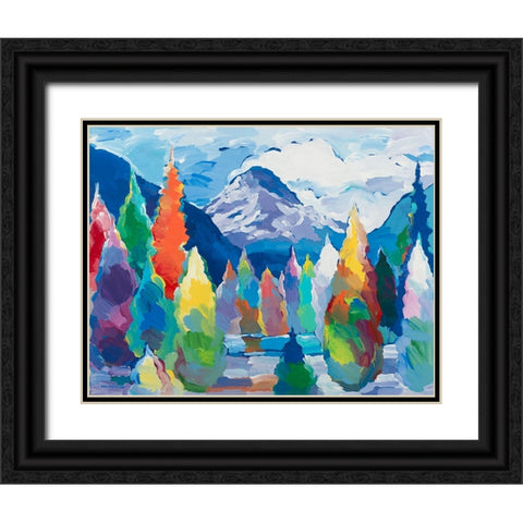 Glacier Legacy #5 Black Ornate Wood Framed Art Print with Double Matting by Khorasani, Hooshang