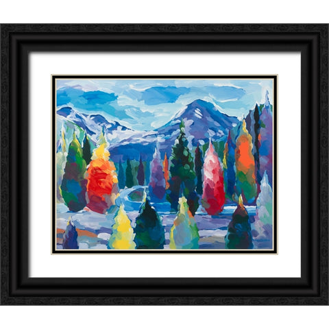 Glacier Legacy #4 Black Ornate Wood Framed Art Print with Double Matting by Khorasani, Hooshang