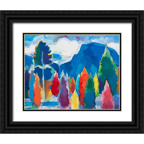 Reach for the Sky #3 Black Ornate Wood Framed Art Print with Double Matting by Khorasani, Hooshang