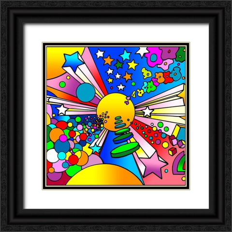Cosmic Expanding Black Ornate Wood Framed Art Print with Double Matting by Green, Howie