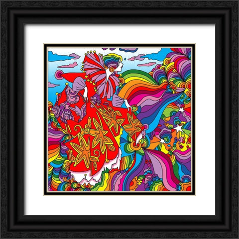 Rainbow_queen Black Ornate Wood Framed Art Print with Double Matting by Green, Howie