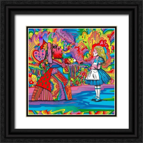 Alice-Queen Black Ornate Wood Framed Art Print with Double Matting by Green, Howie