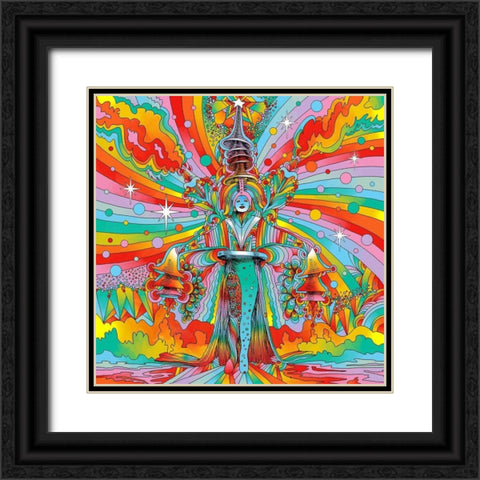 Echo-Queen Black Ornate Wood Framed Art Print with Double Matting by Green, Howie