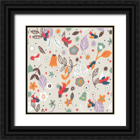 Sunshine In Autumn Black Ornate Wood Framed Art Print with Double Matting by HUE and MI and Sangita