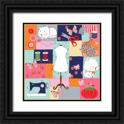 I Love My Craft Black Ornate Wood Framed Art Print with Double Matting by HUE and MI and Sangita