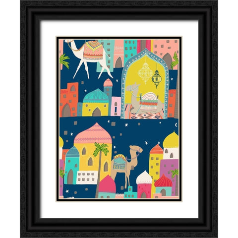 Whos Got The Hump Black Ornate Wood Framed Art Print with Double Matting by HUE and MI and Sangita