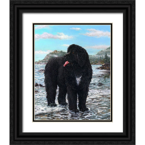 SEAMAN Black Ornate Wood Framed Art Print with Double Matting by Tift, Jeff