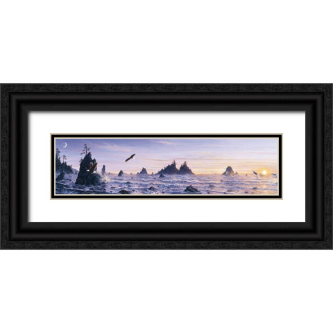 Eagles Nest 2 Black Ornate Wood Framed Art Print with Double Matting by Tift, Jeff