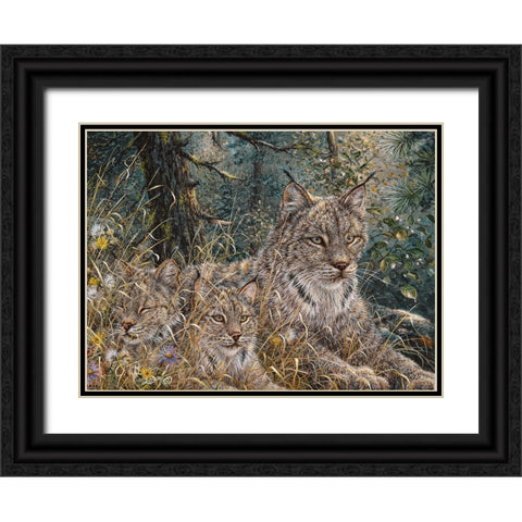 A Quiet Moment Black Ornate Wood Framed Art Print with Double Matting by Tift, Jeff