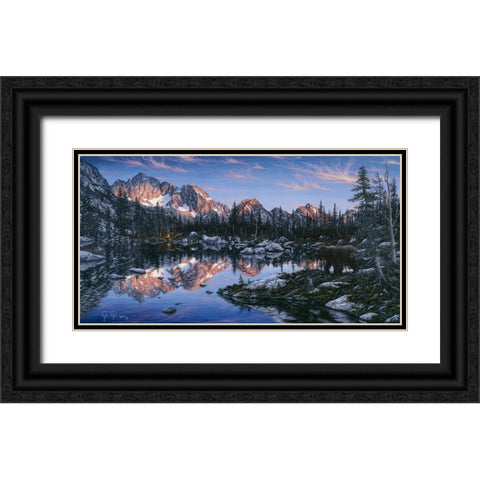 The Visitor 2 Black Ornate Wood Framed Art Print with Double Matting by Tift, Jeff