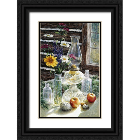 At The Window Black Ornate Wood Framed Art Print with Double Matting by Tift, Jeff