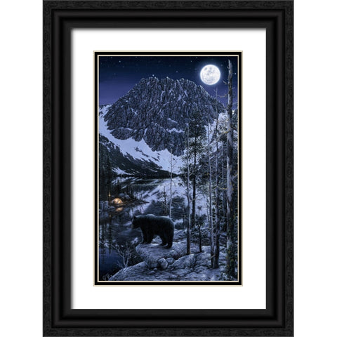 The Visitor Black Ornate Wood Framed Art Print with Double Matting by Tift, Jeff