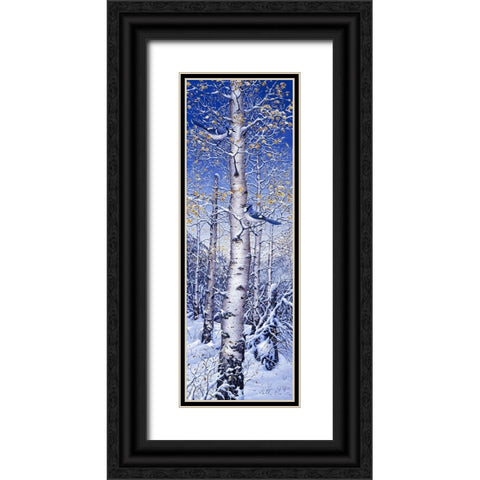 Blue Jay Black Ornate Wood Framed Art Print with Double Matting by Tift, Jeff