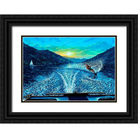 L. Chelan Black Ornate Wood Framed Art Print with Double Matting by Tift, Jeff