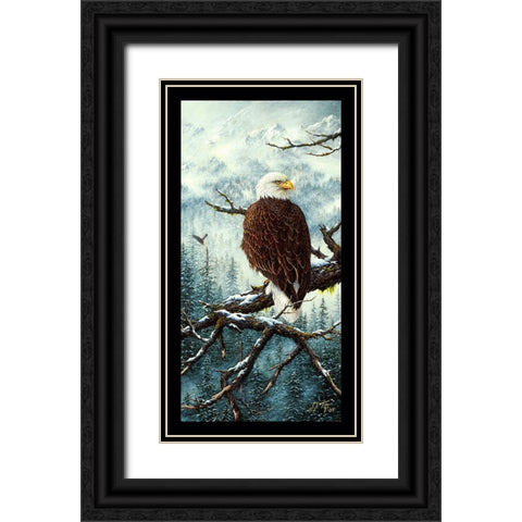 Eagle Rest Black Ornate Wood Framed Art Print with Double Matting by Tift, Jeff
