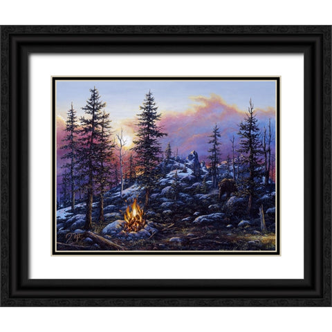 The Intruder Black Ornate Wood Framed Art Print with Double Matting by Tift, Jeff