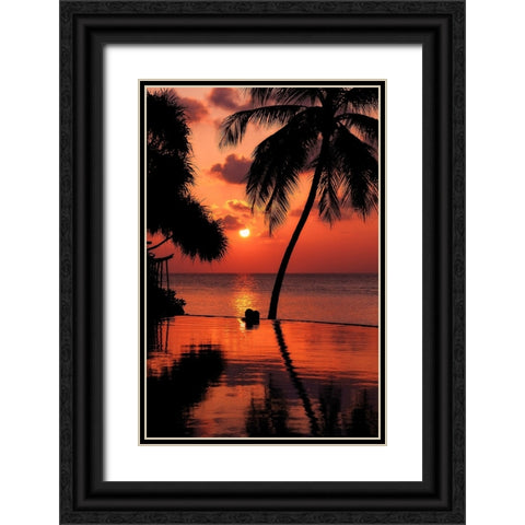 Maldives Dream Comes True 2 Black Ornate Wood Framed Art Print with Double Matting by Jenny Rainbow Fine Art