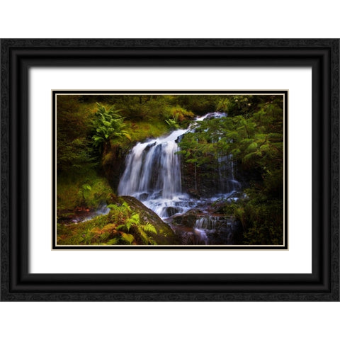 Retreat for Soul 1 Black Ornate Wood Framed Art Print with Double Matting by Jenny Rainbow Fine Art