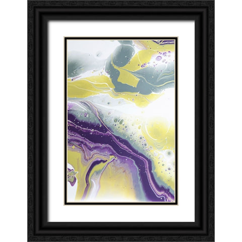 Acrylic Painting Olive Gardens 10 Black Ornate Wood Framed Art Print with Double Matting by Jenny Rainbow Fine Art