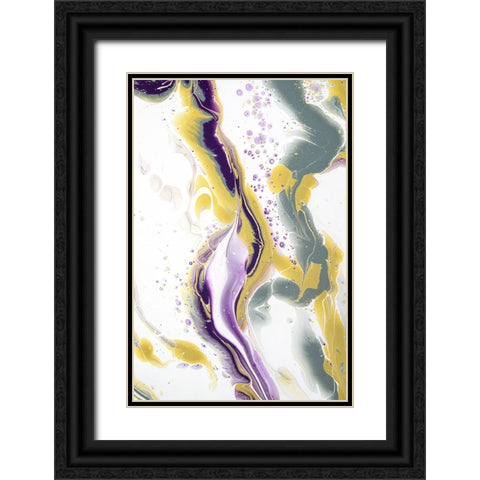 Acrylic Painting Olive Gardens 12 Black Ornate Wood Framed Art Print with Double Matting by Jenny Rainbow Fine Art