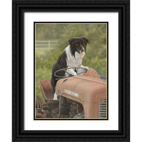 121 Black Ornate Wood Framed Art Print with Double Matting by Silver, John