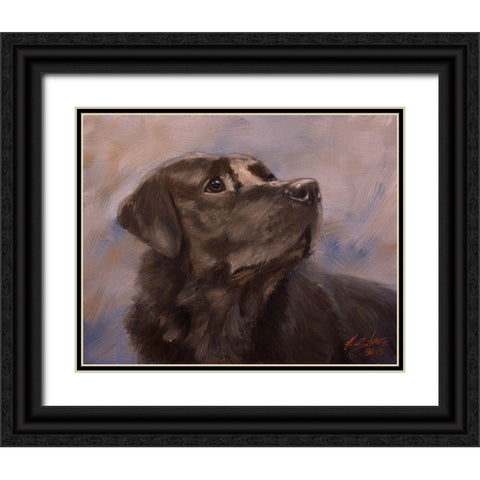 15 Black Ornate Wood Framed Art Print with Double Matting by Silver, John