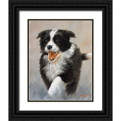 18 Black Ornate Wood Framed Art Print with Double Matting by Silver, John