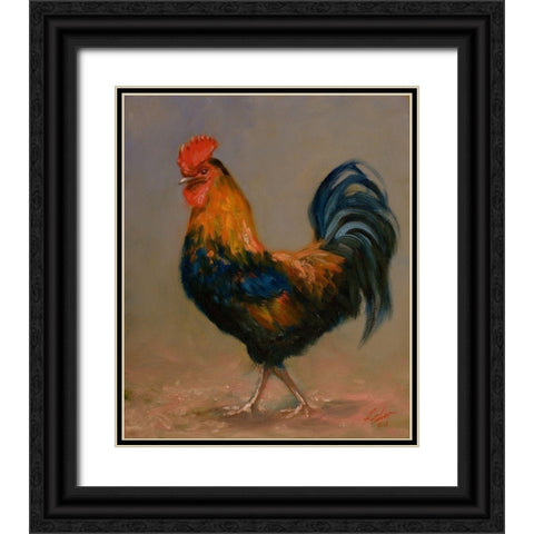 C002 Black Ornate Wood Framed Art Print with Double Matting by Silver, John