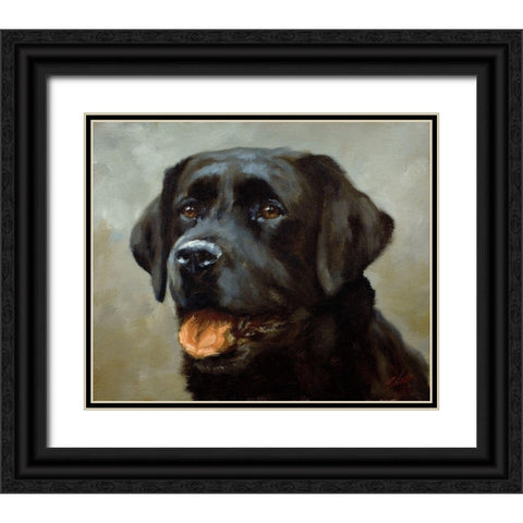 39 Black Ornate Wood Framed Art Print with Double Matting by Silver, John