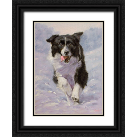 53 Black Ornate Wood Framed Art Print with Double Matting by Silver, John